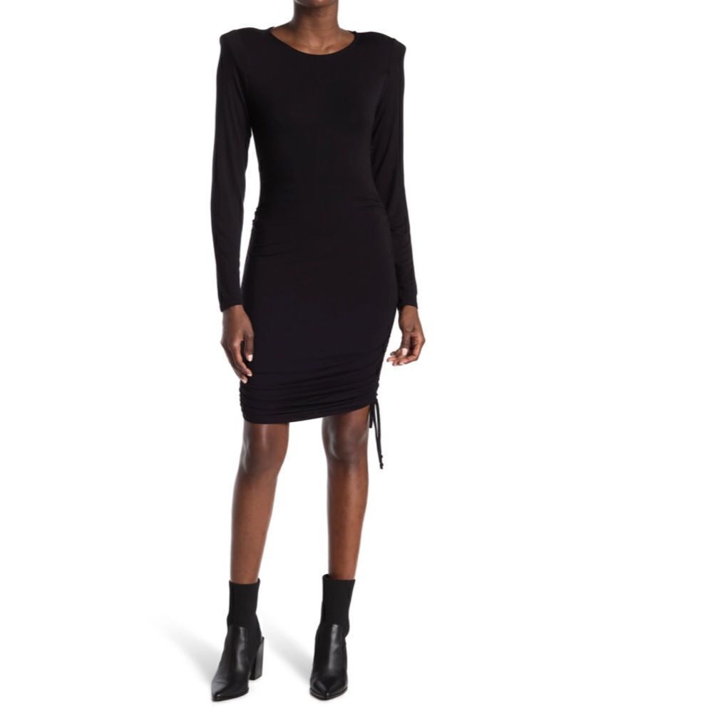 NEW MELROSE AND MARKET Side Ruched Bodycon Dress in Olympus Blue - Sz XS